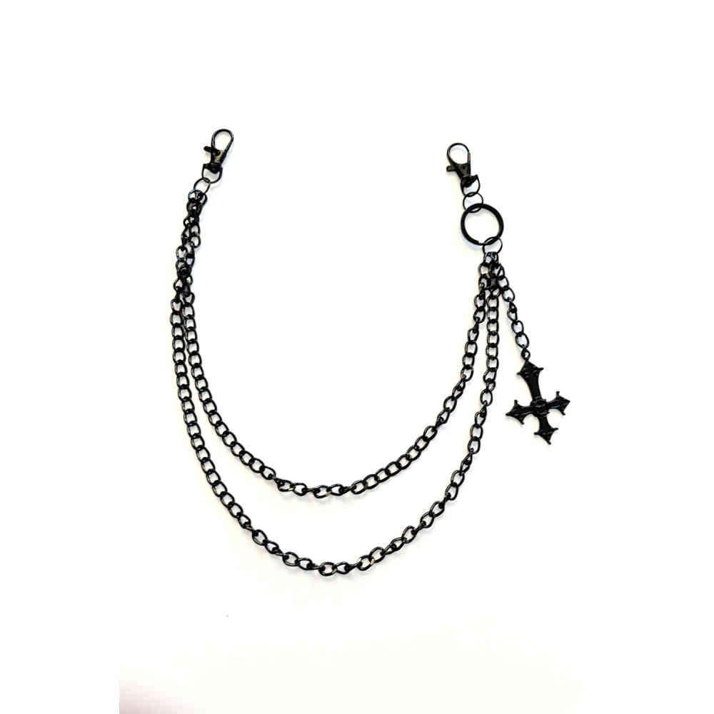 Banned - Let The Devil In Wallet chain/Trousers keychain - Black